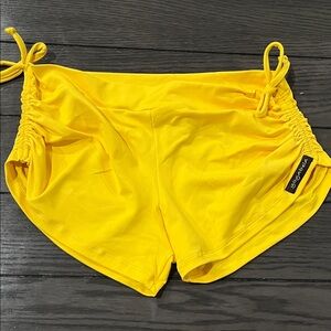 NWT Yogabela Victoria Side string Yellow Women's Shorts